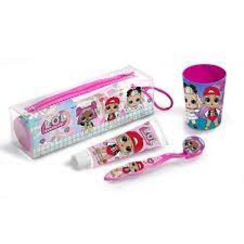 LOL SURPRISE DENTRIFICO 75 ML.+CEPILLO DENTAL+VASO(NECESER)
 ESTUCHES INFANTILES